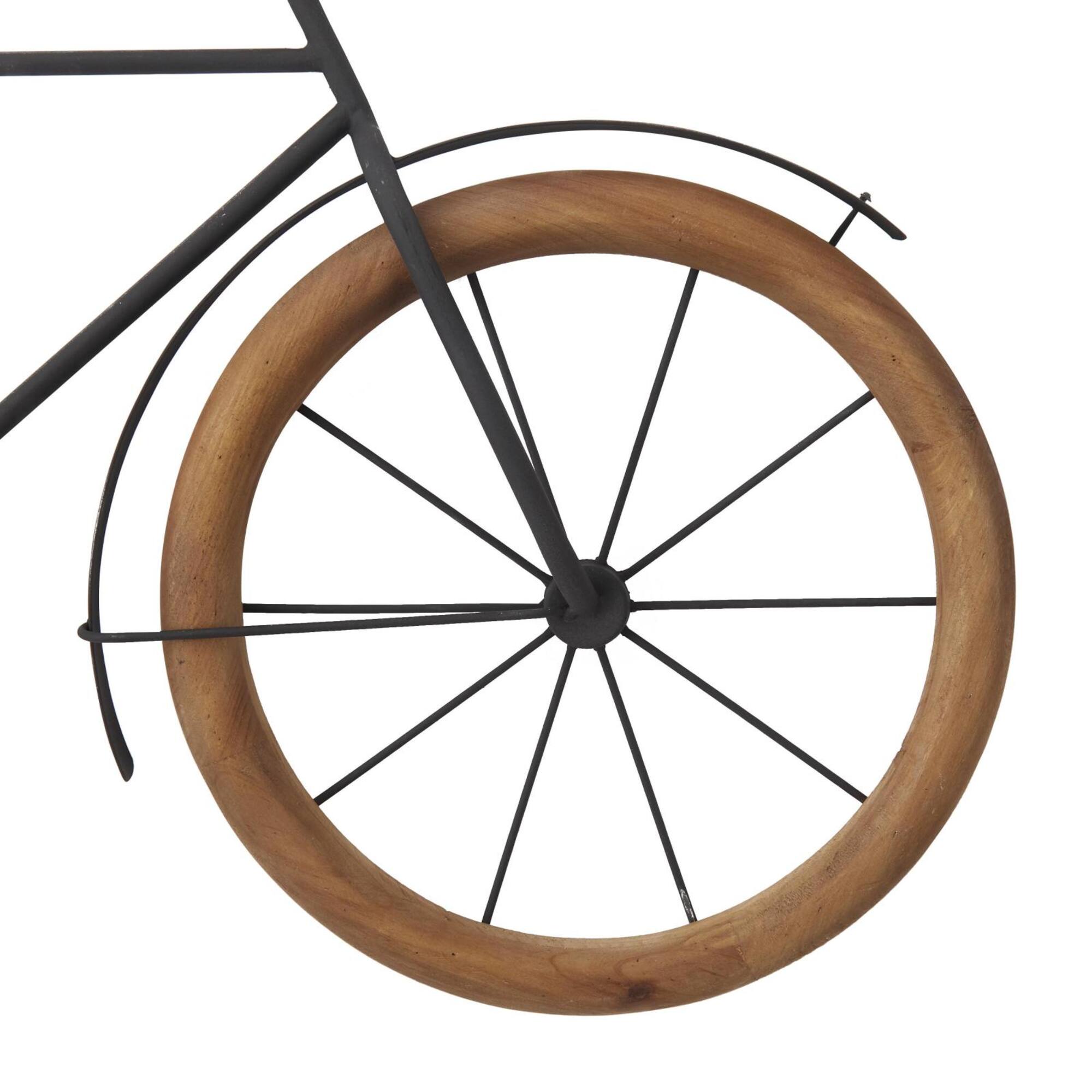Brown Metal Traditional Bicycle Wall Décor